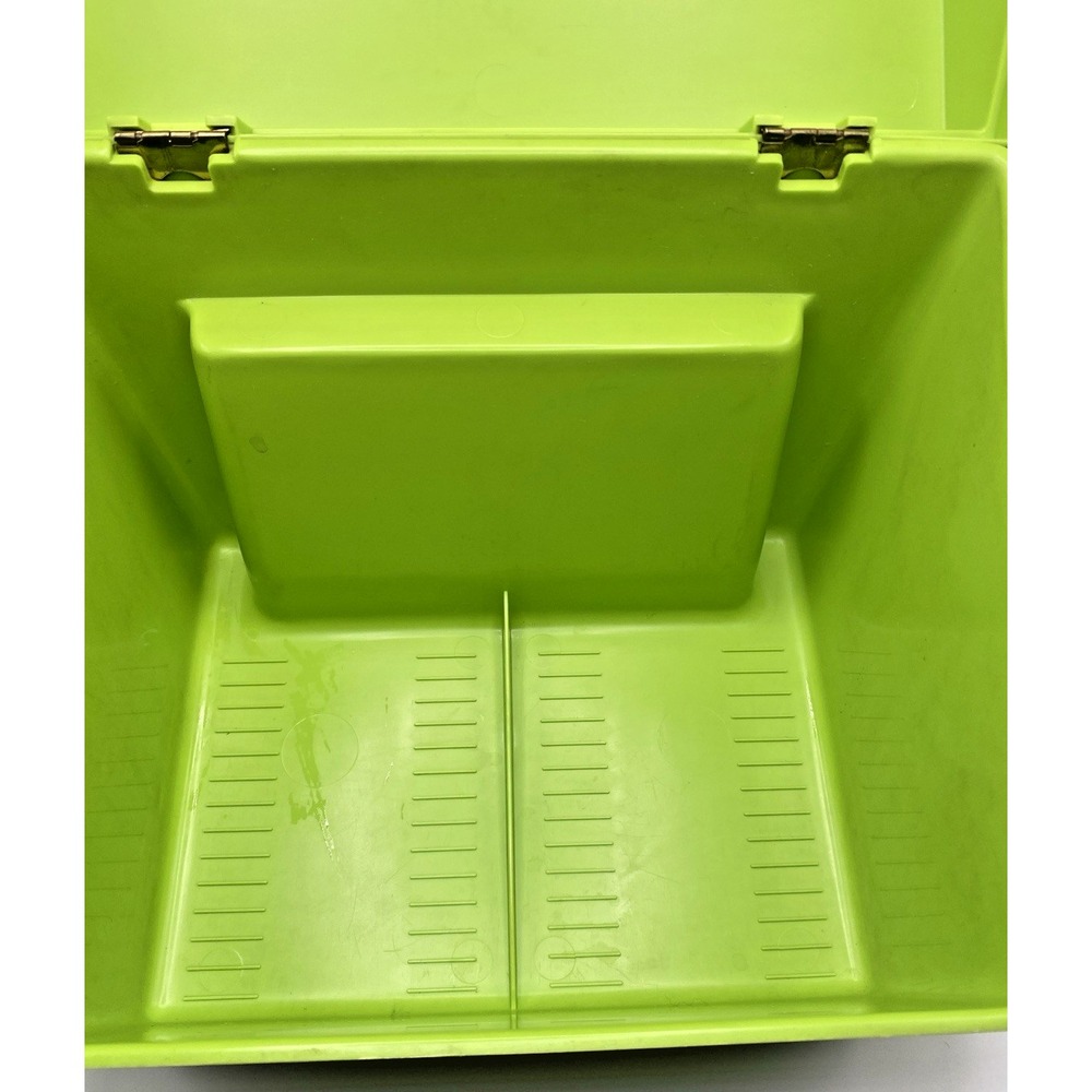 Vintage Betty Crocker Recipe Card Library File Box Green Apple/Avocado BOX ONLY - Picture 4 of 8